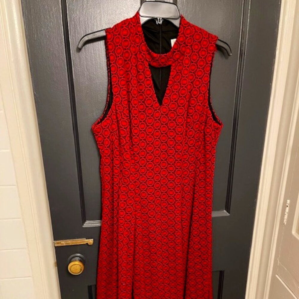 Red Lined Signature by Robbie Bee Dress, Size 12, Never Worn
